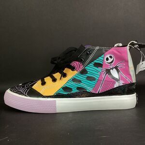 Ground Up Nightmare Before Christmas Girls' Sz 7 Multicolor High Tops 151473